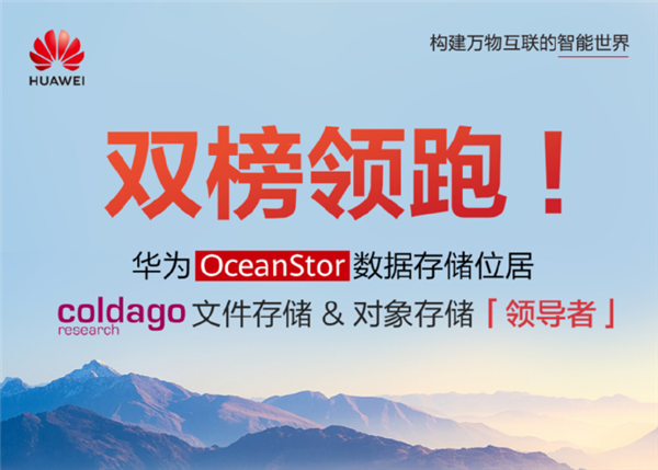 华为存储荣登Coldago榜首,领跑全球文件与对象存储市场